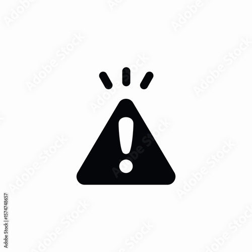 warning notice icon sign vector
