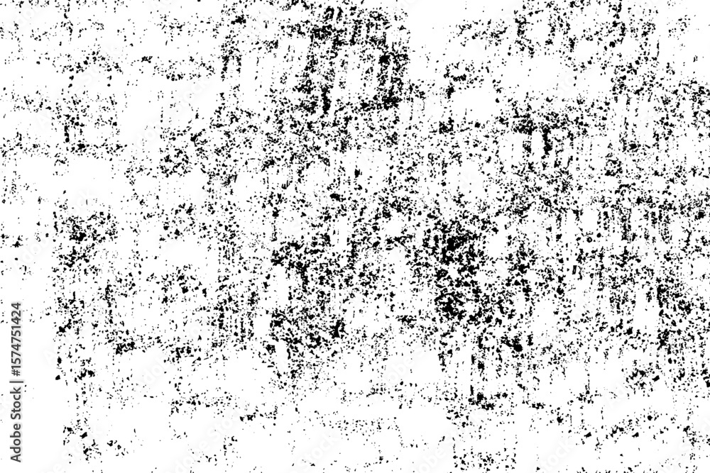 Abstract black and white grunge texture with rough distressed patterns