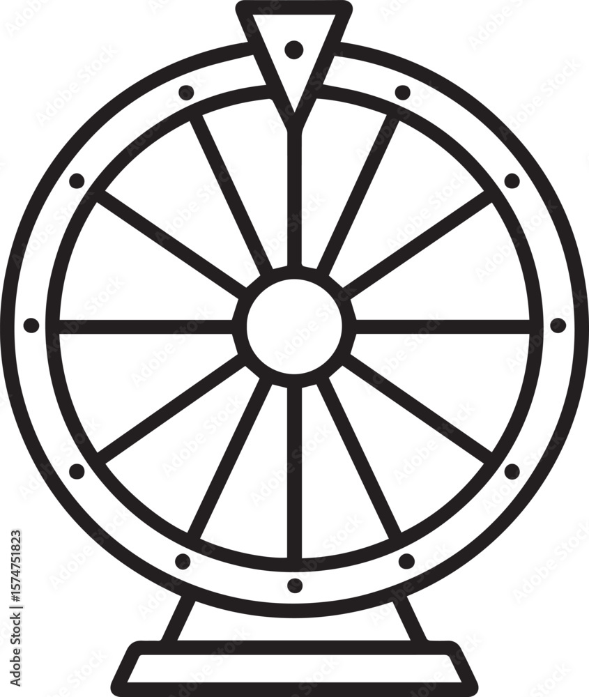 Fototapeta premium Fortune wheel design