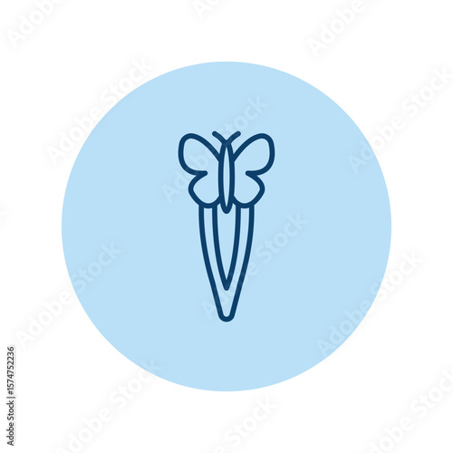 Butterfly Pin pentaglow , vector, pixel perfect, illustrator file 
