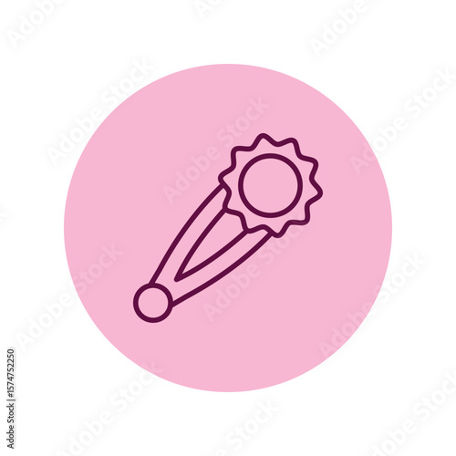 Brooch  pentaglow , vector, pixel perfect, illustrator file 
