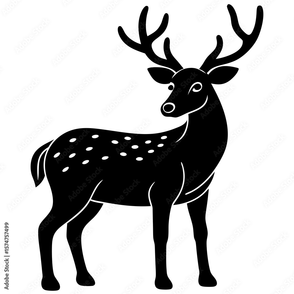 Obraz premium deer vector illustration