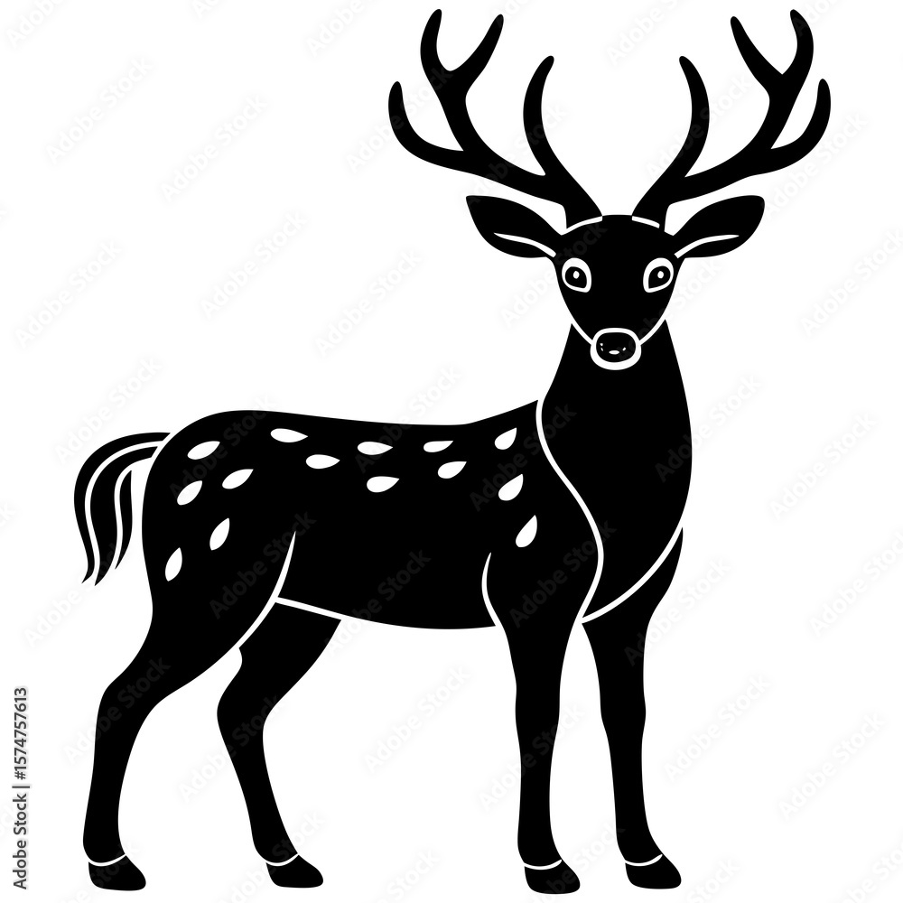 Fototapeta premium deer vector illustration