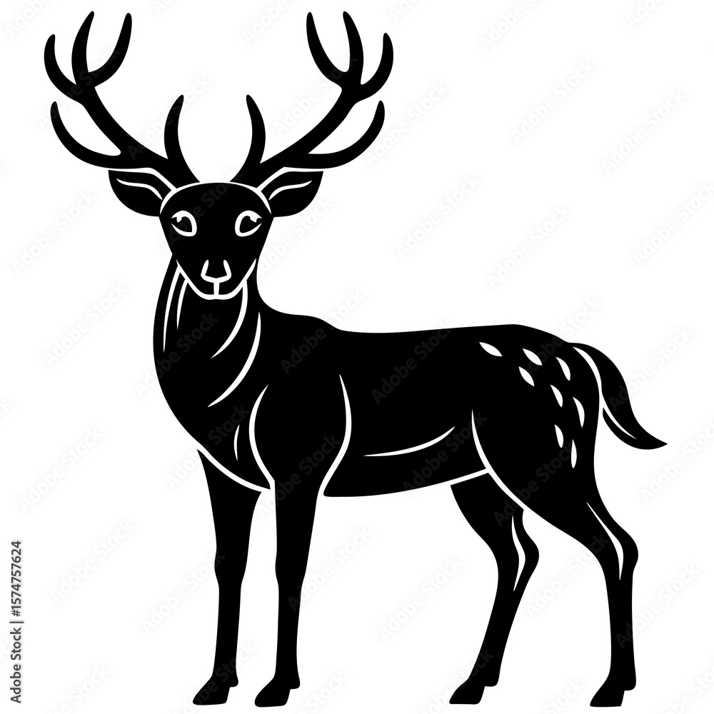 Fototapeta premium deer vector illustration