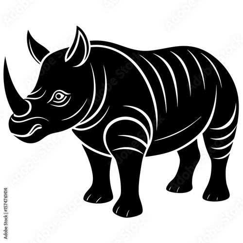 rhino vector illustration