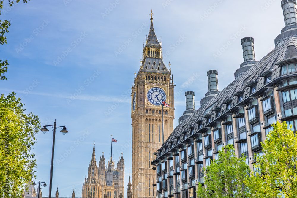 Fototapeta premium Big Ben Clock Tower and Houses of Parliament