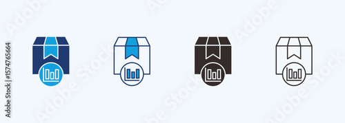 Product Building Icon Set Multiple Style Collection