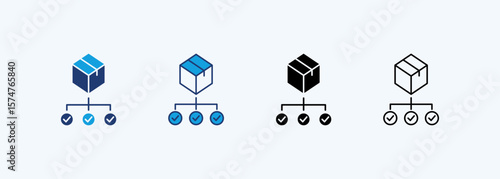 Product Checklist Icon Set Multiple Style Collection