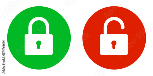 Locked and unlocked icon