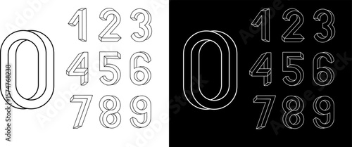 Impossible Geometry letters. Impossible shape font. Low poly 3d characters. Geometric font. Isometric graphics 3d abc.