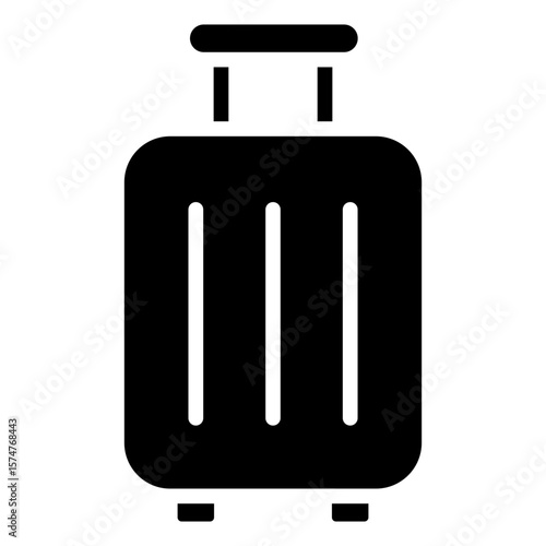 The symbolic icon of a suitcase is used primarily to transport clothes and other belongings while traveling or on business trips.