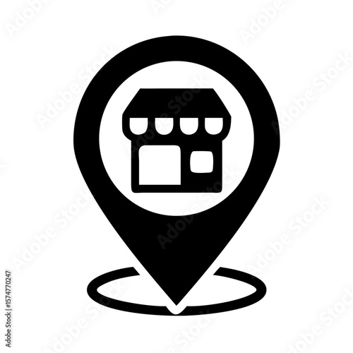Find local shop store location near me retail business map pin pointer navigation icon gps