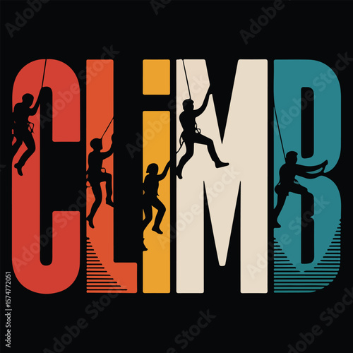 ROCK CLIMB GRAPHIC DESIGN FOR ROCK CLIMBING LOVERS