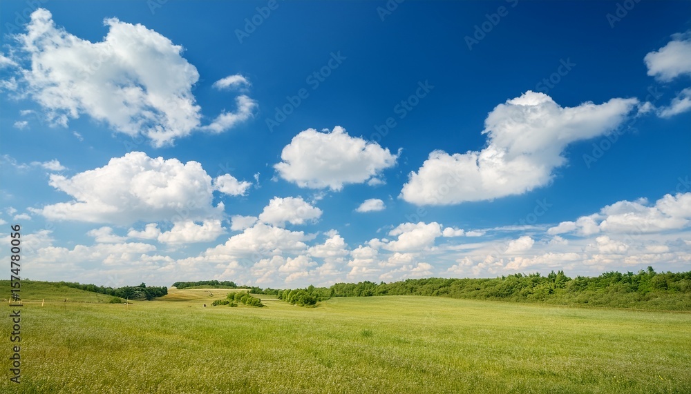 bright summer day natural blue sky and white clouds in tranquil outdoor environment bright summer day natural blue sky and white clouds in tranquil outdoor environment
