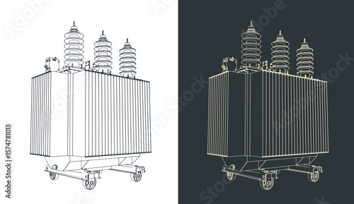 Power transformer illustrations