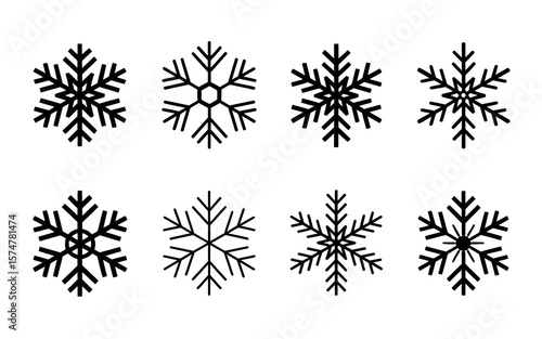 Snowflake vector Christmas icon logo snow Santa Claus Xmas cartoon character illustration symbol graphic isolated on transparent white background
