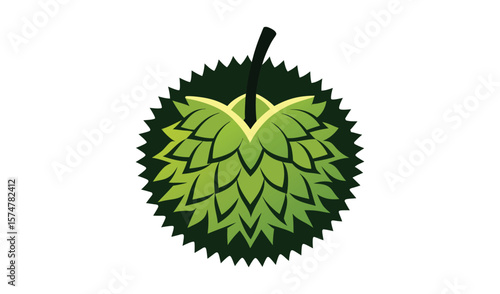 Stylized hop cone illustration for brewing