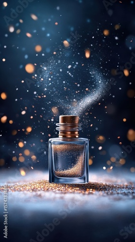 Magic Potion Bottle with Sparkling Dust