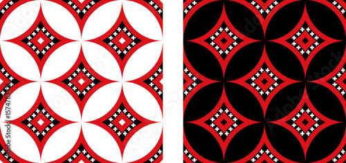 amsterdam flag seamless pattern set. geometric background for decoration. vector illustration