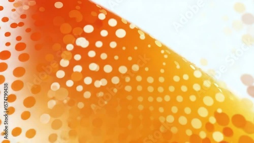 Dynamic orange and white dotted background animation loop for creative designs and presentations