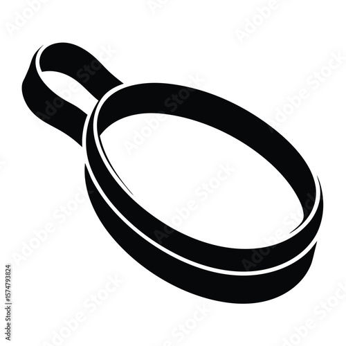 Fitness Trainer element isolated resistance band on white background
