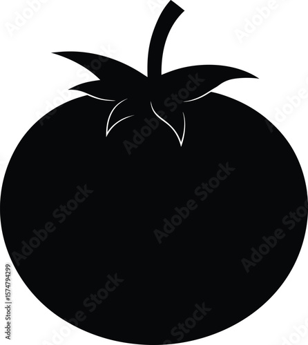 vector illustration of a tomato