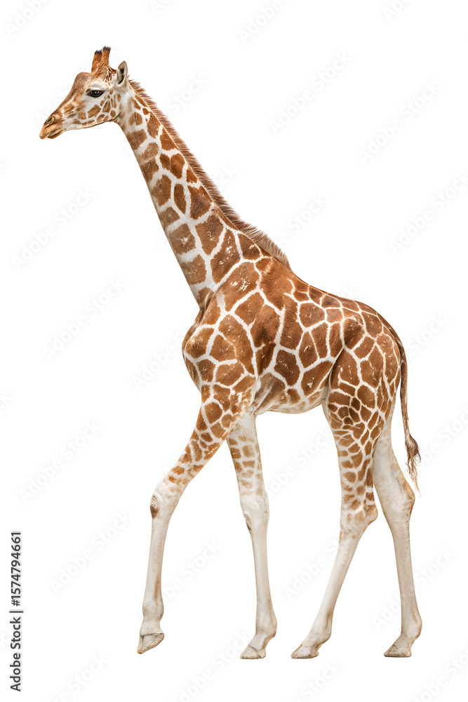 Obraz premium giraffe on white background