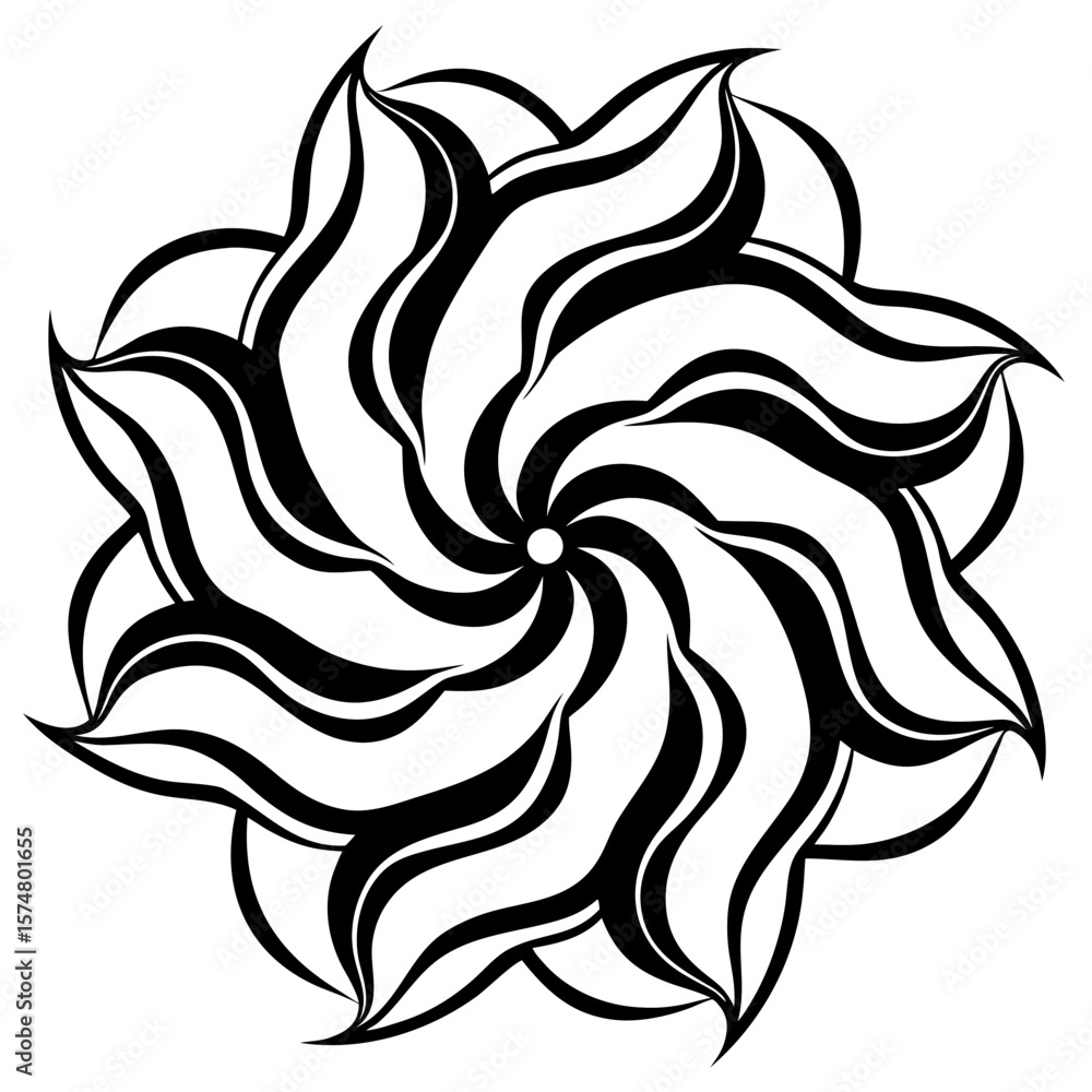 Obraz premium Fluid Waveform Vector Design