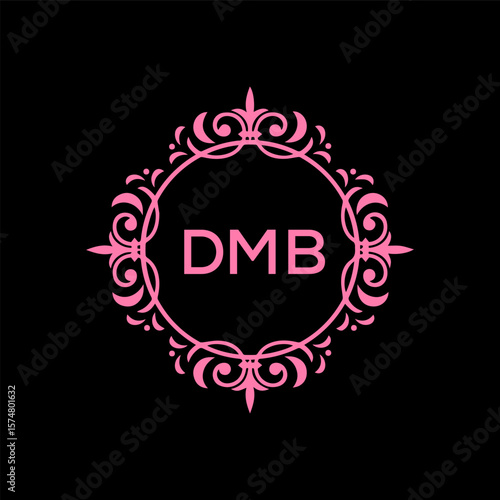 DMB Letter Initial Logo Design Template Vector Illustration