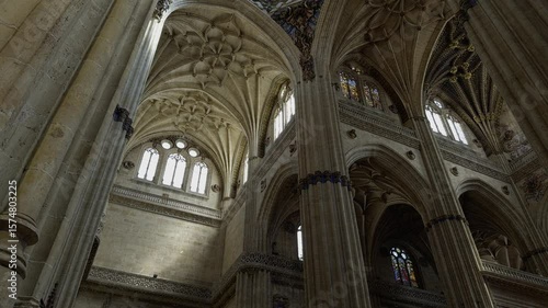 Wallpaper Mural Majestic interior of Salamanca Cathedral with intricate Gothic and Renaissance architecture. Great for religious, architectural, and cultural visuals. Torontodigital.ca