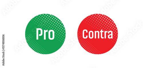 pro and contra information sign