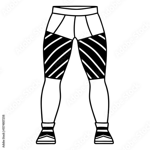 Stylish Leggings Vector Illustration