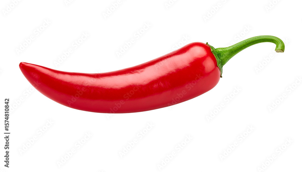 Close-Up of Red Hot Chili Pepper – Pepper X Isolated on White Background Close-Up of Red Hot Chili Pepper – Pepper X Isolated on White Background