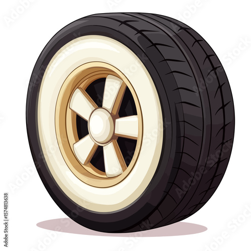car wheel isolated