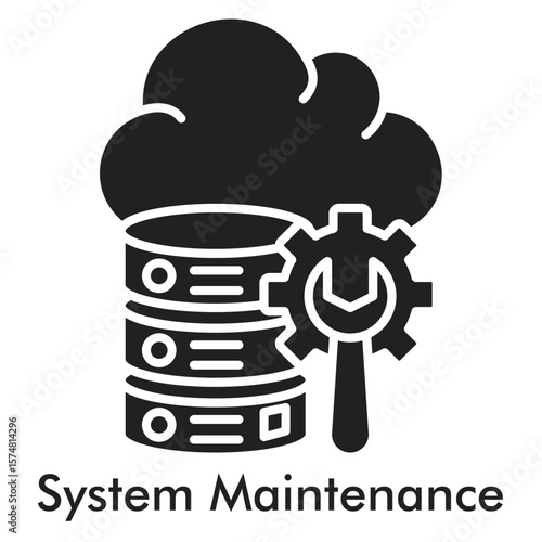 System Maintenance Icon - Glyph Style