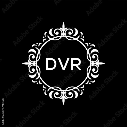 DVR Letter Initial Logo Design Template Vector Illustration