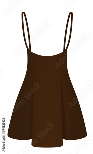 High waist skirt. vector illustration	