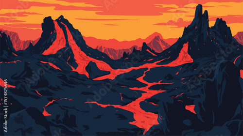 Desolate and Rugged Terrain: A Stark Landscape Marked by Hardship and Challenges