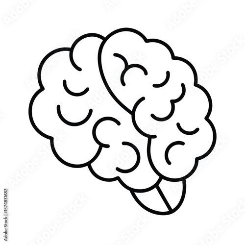 vector illustration of human brain