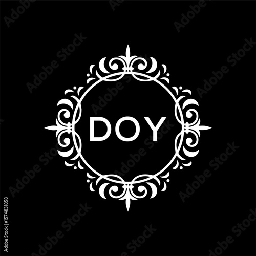 DOY Letter Initial Logo Design Template Vector Illustration