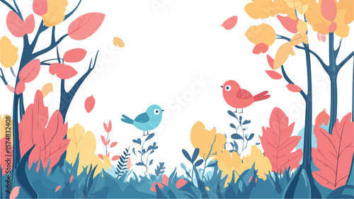 Soothing Nature Sounds of Leaves Rustling and Birds Chirping in Background