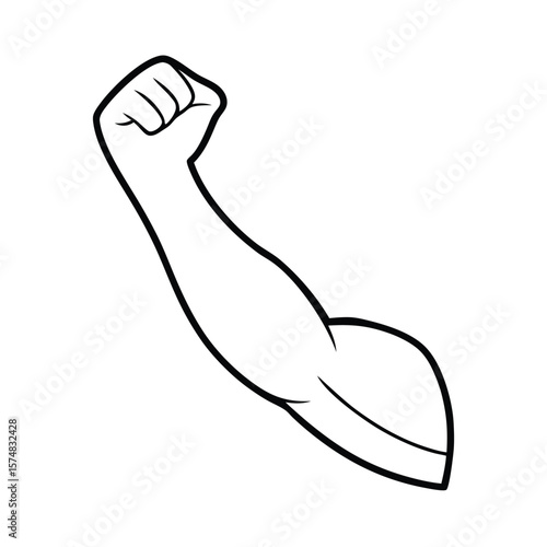 vector illustration of a forearm