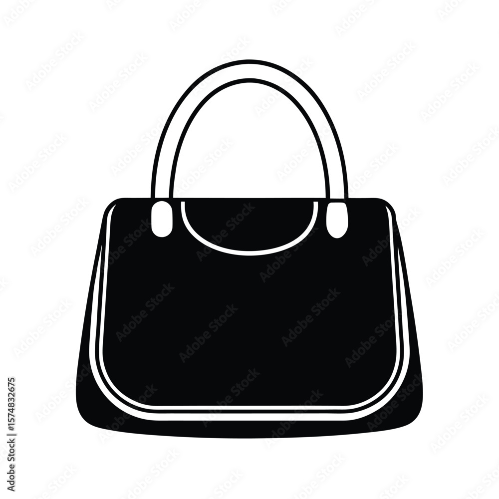 red female handbag