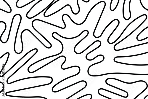 Uneven hand drawn diagonal stripes, strokes. Deformed organic lines, grid plaid pattern ector illustration design black and white line art 