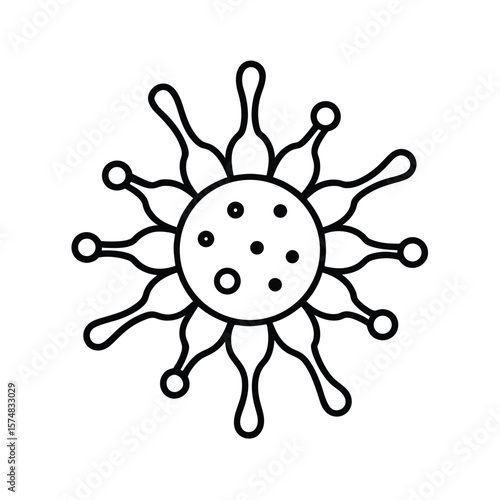 vector illustration of an immune system