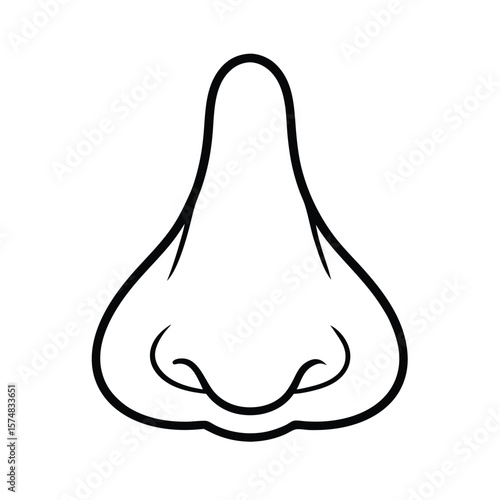 nose vector icon art