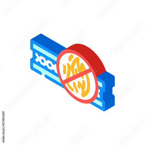 thermal insulated isometric icon vector illustration
