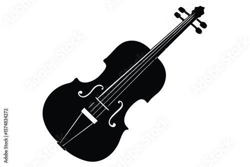violin isolated on white