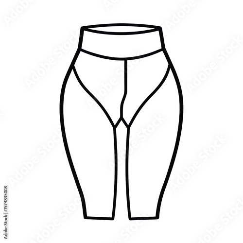 thigh vector art illustration
