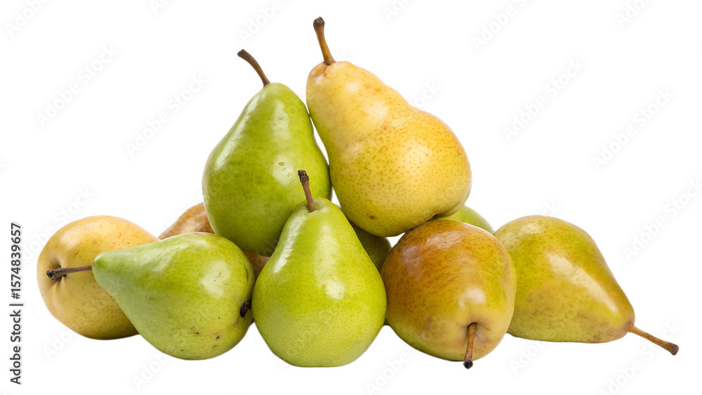 pears accolated on a transparent background pears accolated on a transparent background